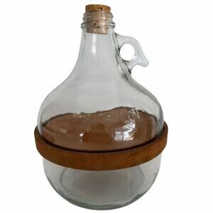 Vintage Cloche glass jug wood base cake stand deserts display serving